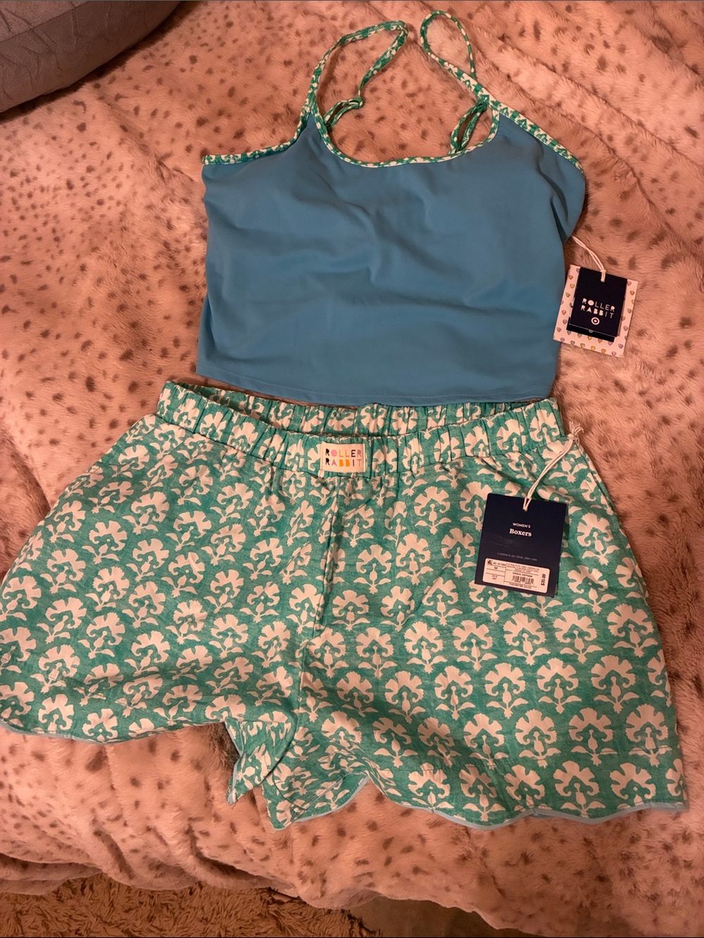 Roller Rabbit x Target boxer and tank set